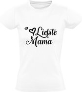 Liefste mama Dames T-shirt | Moederdag | oma | moeder | Wit