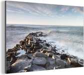 La mer sauvage sur la Chaussée des Géants en Irlande du Nord Aluminium 30x20 cm - petit - Tirage photo sur aluminium (décoration murale en métal)
