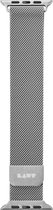 LAUT Steel Loop Roestvrij Staal Bandje Geschikt voor Apple Watch SE (44mm) - Zilver