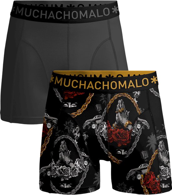 Muchachomalo boxershorts - heren boxers normale lengte (2-pack) - Gangsta Paradise - Maat: L