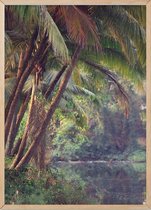 Poster Met Eiken Lijst - Palm Jungle Poster