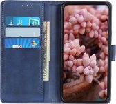 Oppo A16/A16s/A54s Hoesje Retro Wallet Book Case Kunstleer Blauw