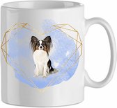 Mok Papillon 4.1| Hond| Hondenliefhebber | Cadeau| Cadeau voor hem| cadeau voor haar | Beker 31 CL