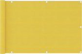 Balkonscherm 90x400 cm HDPE geel