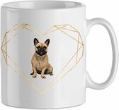Mok franse bulldog 6.3| Hond| Hondenliefhebber | Cadeau| Cadeau voor hem| cadeau voor haar | Beker 31 CL