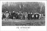Walljar - FC Utrecht supporters '82 - Muurdecoratie - Canvas schilderij