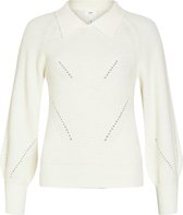 Object Trui Objkila L/s Knit Pullover 119 23037949 Cloud Dancer Dames Maat - XL