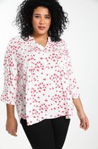 Paprika Dames Hemd bedrukt met blaadjes - Outdoorblouse - Maat 46