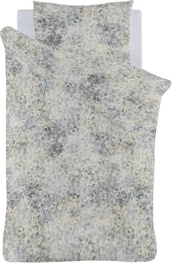 iSeng Pebbles Dekbedovertrek - Eenpersoons - 140x200/220 cm - Light Grey