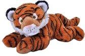 Pluche knuffel dieren Eco-kins tijger van 30 cm. Wildlife speelgoed knuffelbeesten - Cadeau voor kind/jongens/meisjes