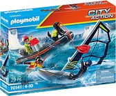 Playmobil City Action redding poolglijder en rub. speedboot