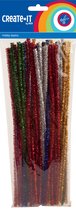 Chenille glitter Create-it 50 stuks