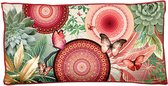 sierkussen Jimena 60 x 30 cm polyester rood/groen