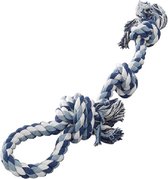 Ebi kauwspeelgoed Speeltouw met lus en 3 knopen Small - 450mm/150gr