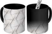 Magische Mok - Foto op Warmte Mokken - Koffiemok - Piramide - Patronen - Abstract - Magic Mok - Beker - 350 ML - Theemok