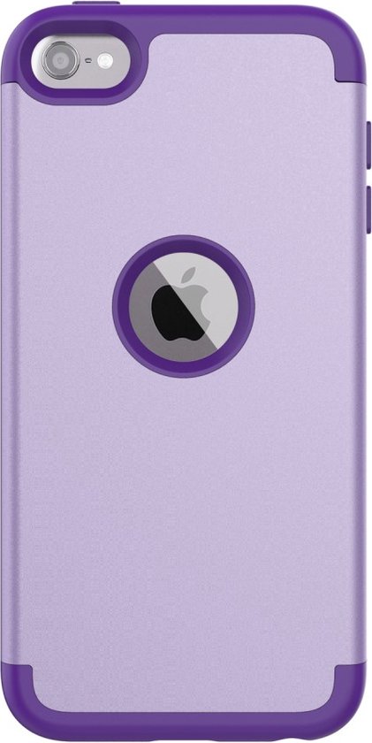 Peachy Armor Schokbestendig Silicone Polycarbonaat iPod Touch 5 6 7 hoesje - Paars - Peachy