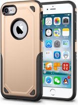Peachy Shockproof hoesje Pro Armor iPhone 7 8 SE 2020 SE 2022 - Protection Case Goud - Extra Bescherming