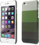 Peachy Glow in the Dark hoesje iPhone 6 6s - Groen tinten strepen cover