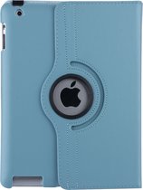 Apple iPad 2-3-4 Book case Lichtblauw Book Case Tablethoes - 360 graden draaibaar
