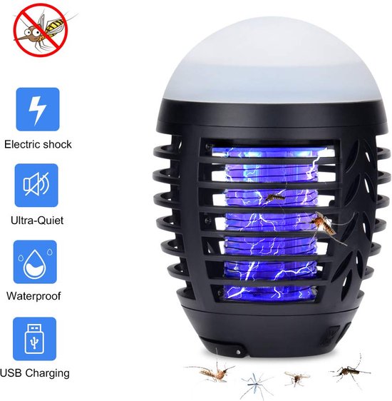 Yaqubi - elektrische muggenlamp - elektrische muggenvanger - muggen - insectenlamp - muggenlamp voor binnen - muggenstekker - anti muggen