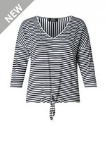 ES&SY Uriana Jersey Shirt - Navy/White - maat 46