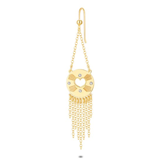 Praelinos Engel vleugel Hart Kettingen voor Vrouwen 18 K Wit Verguld Zilver Toon Crystal Hanger Kettingen 5A Kubieke Zirkonia Sieraden Geschenken voor Moeder Vriendin Vrouw Haar(Blauw