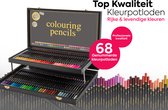 Professionele kleurpotloden in stijlvolle potlodendoos | 68-delig | Craft Sensations - Kleurpotloden voor volwassenen
