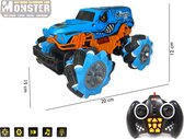 RC Monster Car off-road BRAVE- Rock Climbing Truck- radio grafisch Auto 2.4ghz - Auto RC - Oplaadbaar - 8 CHANNEL