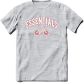 Bike EssentialsT-Shirt | Souvenirs Holland Kleding | Dames / Heren / Unisex Koningsdag shirt | Grappig Nederland Fiets Land Cadeau | - Licht Grijs - Gemaleerd - XXL