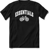 Bike EssentialsT-Shirt | Souvenirs Holland Kleding | Dames / Heren / Unisex Koningsdag shirt | Grappig Nederland Fiets Land Cadeau | - Zwart - XXL