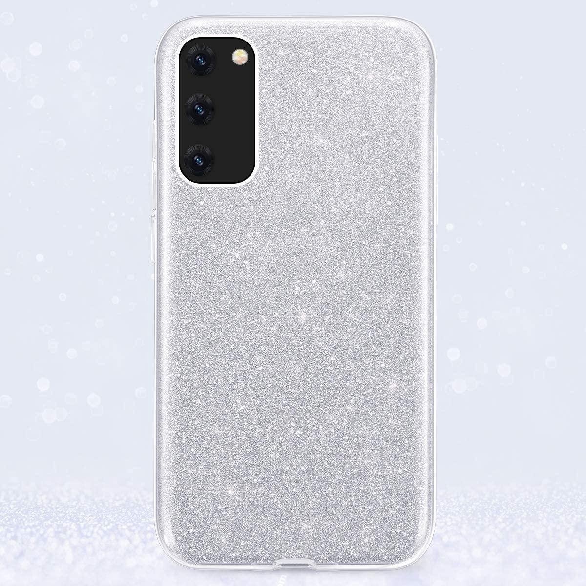 oTronica Backcover glitter voor Samsung Galaxy A33 (5G) hoesje - Zilver