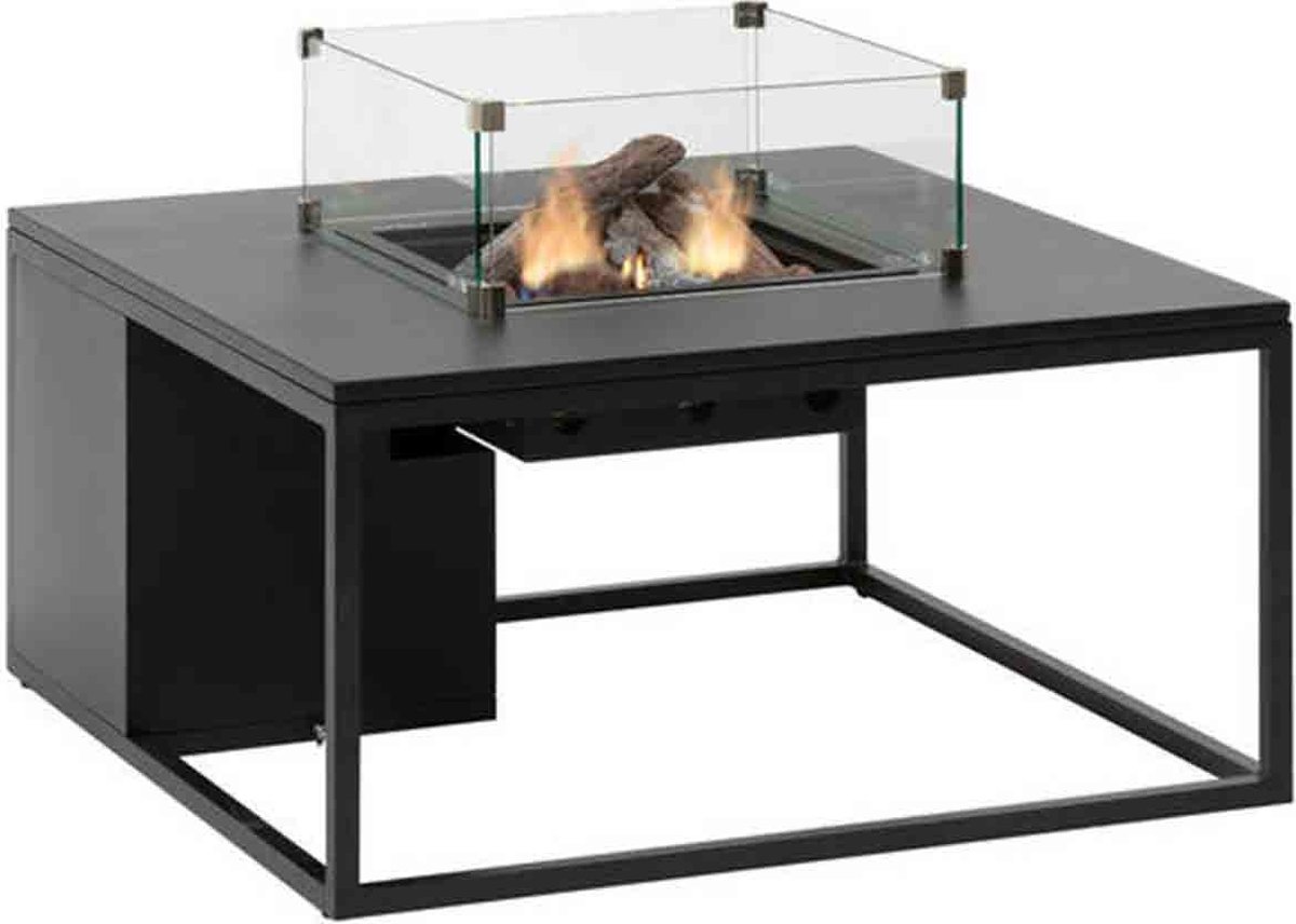 Cosi Cosiloft 100 - Table de feu - Noir avec plateau en aluminium