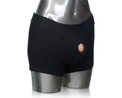 CalExotics - Boxer Brief Harness - Strap On Harness Zwart L/XL