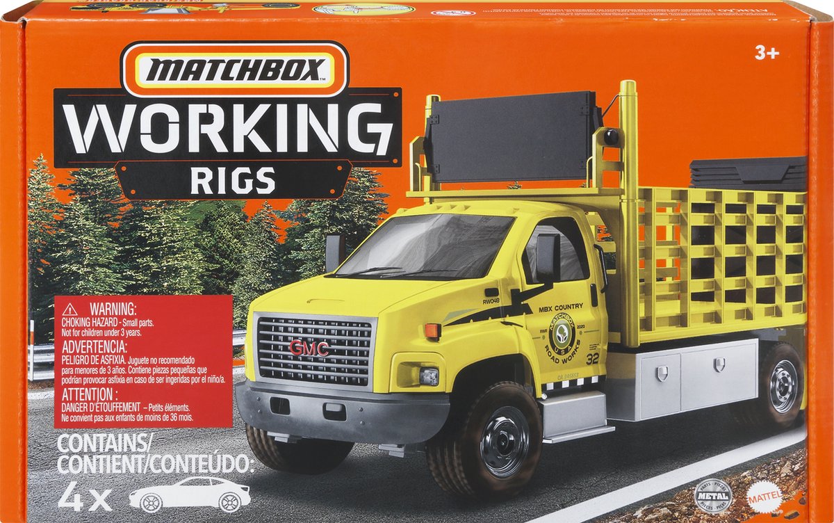 Matchbox Bouwteam Pack 4 Speelgoedwagens
