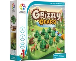 foto van SmartGames - Grizzly Gears - 80 opdrachten - breinbreker voor kinderen én volwassenen met origineel draaimechanisme