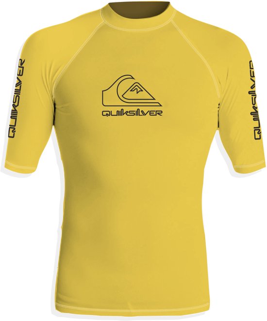 Quiksilver - UV-Zwemshirt met korte mouwen voor mannen - On tour - Citroen - maat S