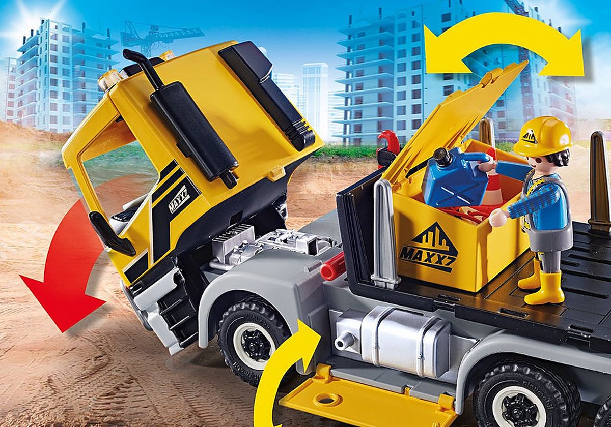 PLAYMOBIL City Action Vrachtwagen met wissellaadbak - 70444 — afbeelding 9