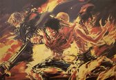 One Piece Collage II Anime Vintage Poster 51x36cm.