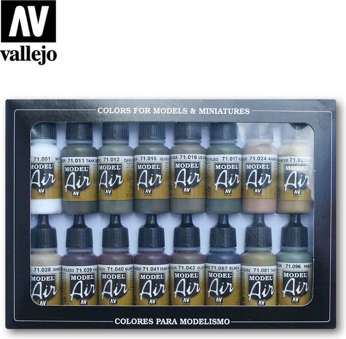 Set De Peintures Acryliques Vallejo German Couleurs 1940-45 - 8 Couleurs Pour Maquettes Militaires, échelle 1/35 Etc.
