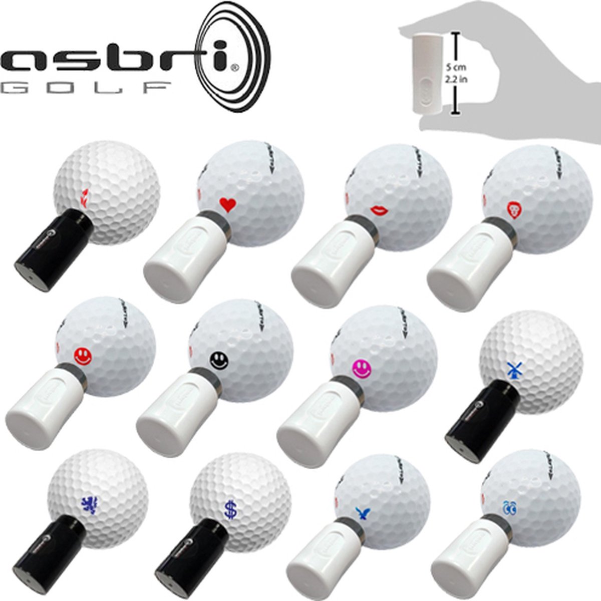 Asbri Golf Ball Stamper Bol