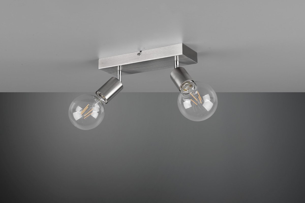 Reality Vannes - Plafondlamp Modern - Grijs - H:125cm - E27 - Voor Binnen - Metaal - Plafondlampen - Slaapkamer - Kinderkamer - Woonkamer - Plafonnieres