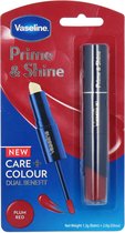 Vaseline Prime & Shine Lipbalm - Plum Red