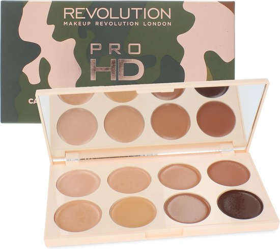Makeup Revolution Pro HD Camouflage Cream Concealer Palette - Medium Dark