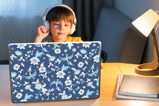 Sticker ordinateur portable - 15,6 pouces - Motif - Vogel - Fleurs