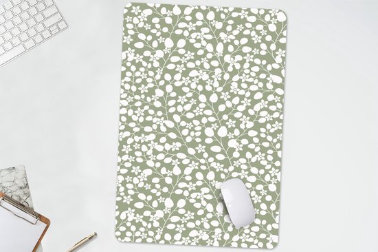 Bureau onderlegger 40x60 cm - Muismat Bloemen - Patronen - Planten - Bureaulegger xl - Desk mat beschermer - Computer muismatten