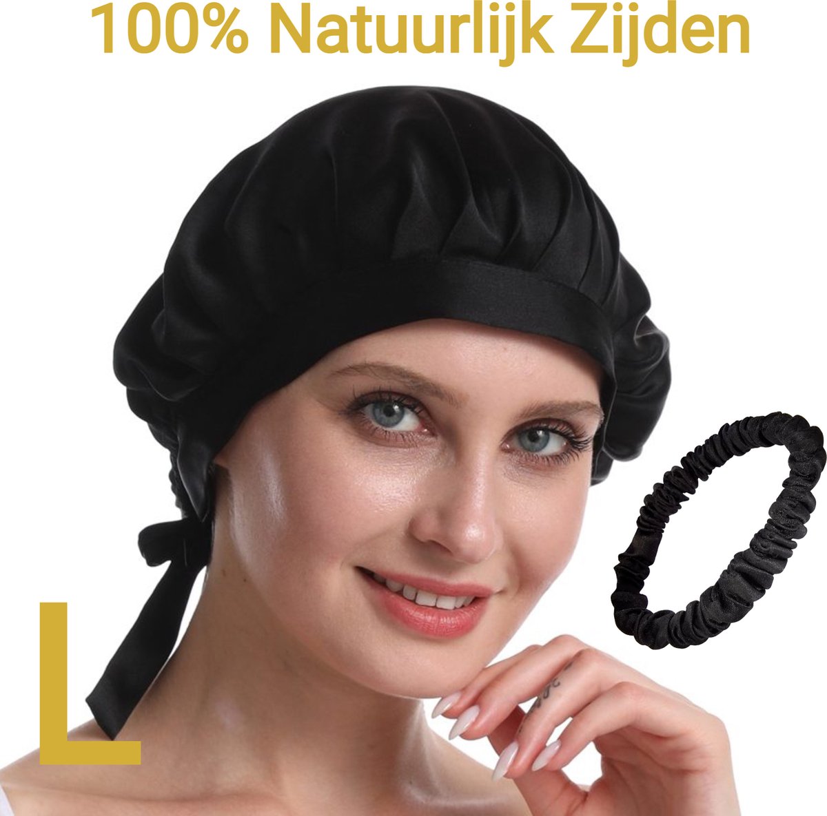 Podec - Bonnet et Bonnet de Nuit en Satin Set de 2 Filets à cheveux Satin