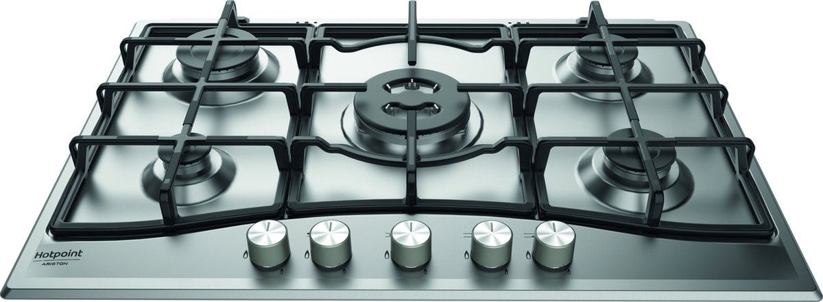 Hotpoint PCN 751 T/IX/HA kookplaat Roestvrijstaal Ingebouwd Gaskookplaat
