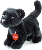 Trudi Knuffel Panter Zwart 26 cm - Hoge kwaliteit pluche knuffel - Knuffeldier voor jongens en meisjes - Zwart - 12x19x26 cm maat S