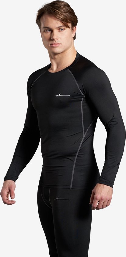 FORZA Sportswear T-SHIRT DE COMPRESSION HOMME MIGNIGHT BLACK - M