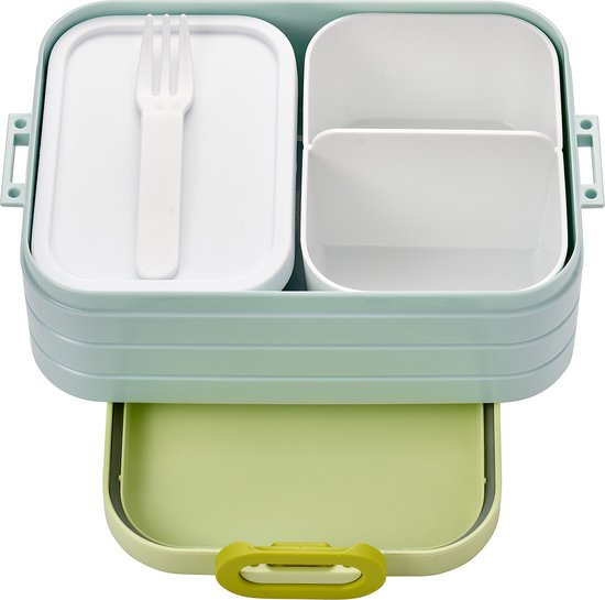 Mepal – Limited edition Bento lunchbox Take a Break midi - inclusief bento box – Lemon Vibe – Lunchbox voor volwassenen